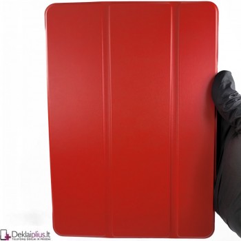 Smart soft dirbtinės odos dėklas - raudonas (Apple Ipad 9.7 Air 2/9.7 2017/9.7 2018)